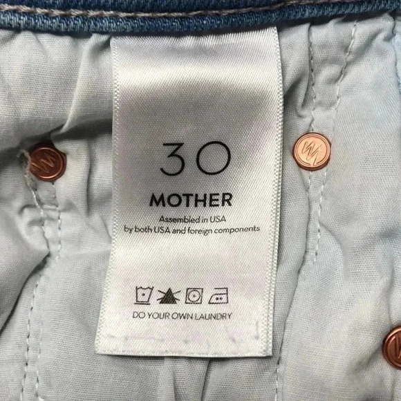 MOTHER- The Insider Crop Step Fray Limited Edition Jeans | Size 30 - Picture 12 of 15
